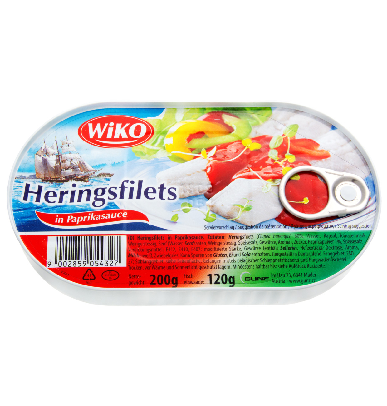Wiko Herring Fillets And Paprika 200g